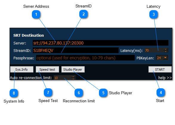 11.4. SRTStreamer (Lite)